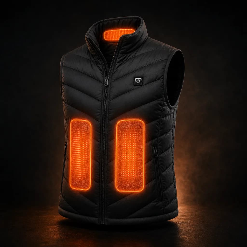 ThermiVest with all 9 heating zones glowing